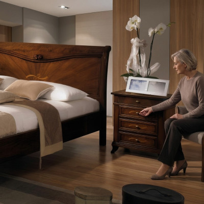 Mesita de noche Mueble Italia Mesitas Mesita auxiliar Armarios Dormitorio