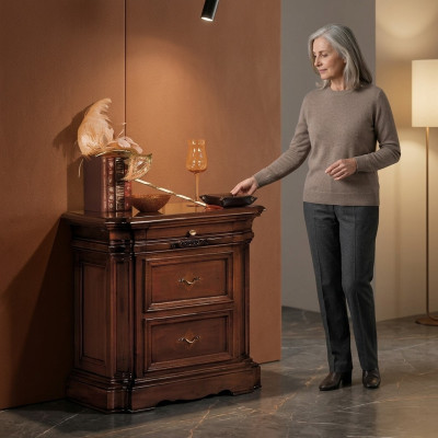 Mesita de noche Armario Armarios Muebles de dormitorio Italia Mesitas de noche Mesa auxiliar