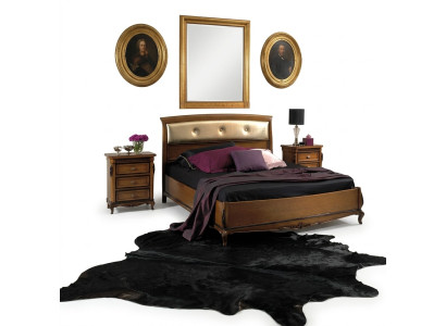 Doble cama dormitorio muebles de madera maciza Vaccari cav giovanni cama nueva