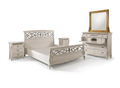 Conjunto completo de muebles de dormitorio 3 piezas. Juego de camas de mobiliario italiano.