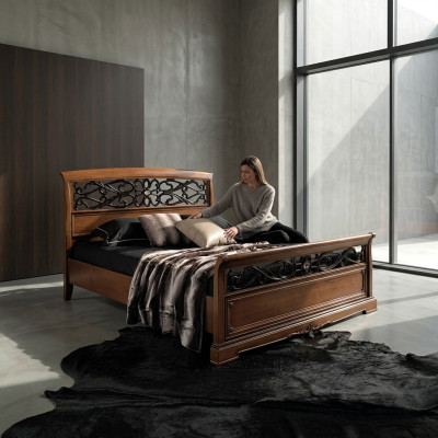 Diseño exclusivo de cama para dormitorio de lujo de Vaccari Möbel.