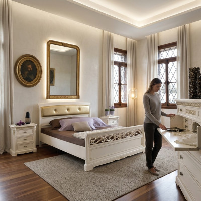Cama Dormitorio Muebles Mobiliario Conjunto Completo Conjuntos de cama 3 piezas.