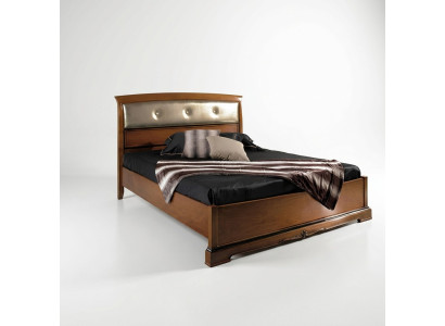 Cama Cama doble Vaccari cav giovanni Madera maciza Dormitorio Diseño Muebles Nuevo