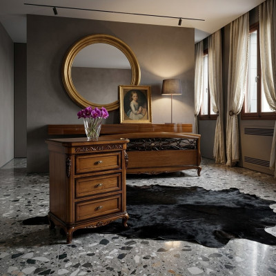 Mesita de noche Consolas Mesas Mesitas de noche Muebles Decoración italiana Lujo Nuevo