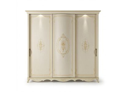 Armario de madera maciza para dormitorio Armario de diseño Armarios blancos