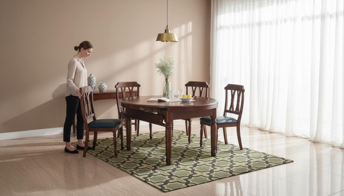 Mesa de comedor Diseño Muebles Decoración Mesa extensible Mesas Madera maciza Mesa