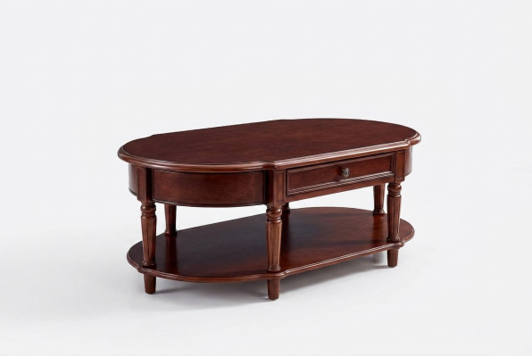Mesa de centro - Mesa de madera clásica para sala de estar - Muebles de mesa de centro