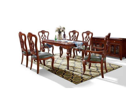 Mesa Mesa de comedor Diseño Muebles Comedor Mesa de madera Lujo Estilo rústico