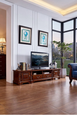 Lowboard Schrank rtv Wohnzimmer tv Holz Möbel Schrank Klassisch  Mueble bajo para televisión en la sala de estar de madera clásico