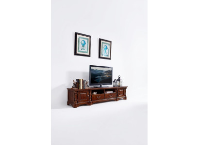 Lowboard Schrank rtv Wohnzimmer tv Holz Möbel Schrank Klassisch  Mueble bajo para televisión en la sala de estar de madera clásico