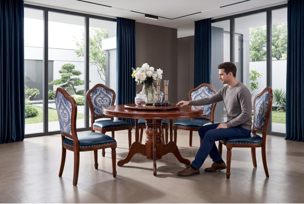 Mesa de comedor + 6 sillas Juego de comedor Conjunto de comedor Mesa Muebles Diseño 7 piezas