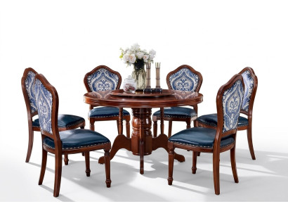Mesa de comedor + 6 sillas Juego de comedor Conjunto de comedor Mesa Muebles Diseño 7 piezas