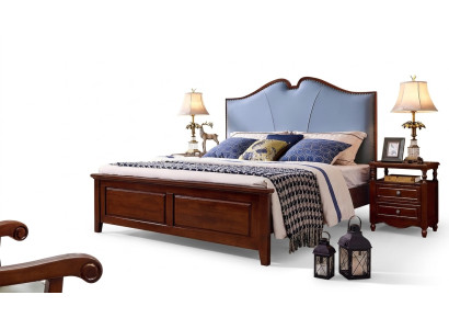 Cama doble de lujo dormitorio de madera cama cabecero de cama tapizado muebles
