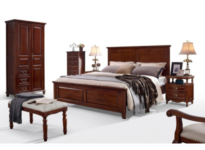 Cama de lujo Marco de cama de madera Cama doble Camas Dobles Muebles