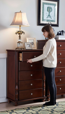 Cómoda armario de lujo Cajonera Estante Muebles Gabinete de cajones Diseño de madera