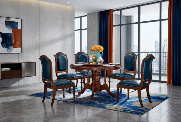 Mesas Muebles Redondos Comedor Mesa de Comedor de Lujo Redonda Mesa de Madera Maciza