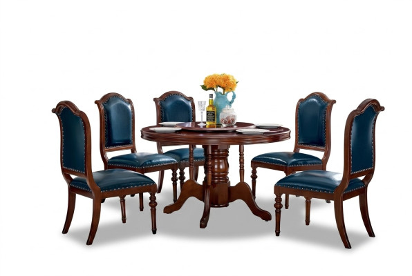Mesas Muebles Redondos Comedor Mesa de Comedor de Lujo Redonda Mesa de Madera Maciza