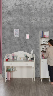 Estantería escritorio habitación juvenil muebles estantes en la habitación infantil set de 2 piezas.