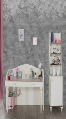 Estantería escritorio habitación juvenil muebles estantes en la habitación infantil set de 2 piezas.