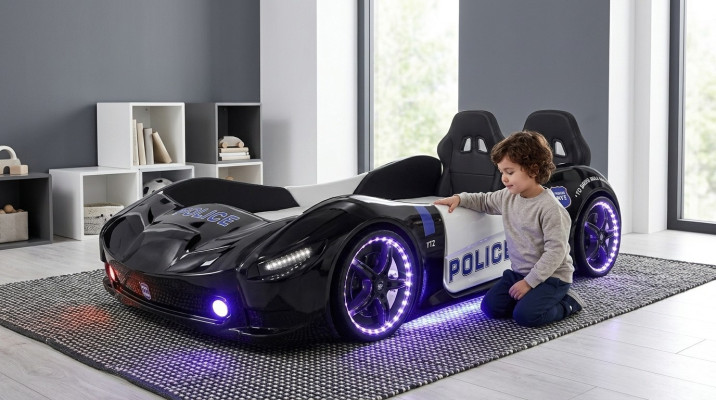 Coche de carreras Cama colchón para niños Cama de coche Habitación infantil Camas Muebles Nuevos