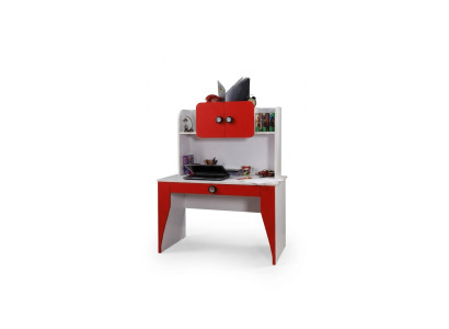 Escritorio con estantes. Muebles de diseñador moderno para habitación juvenil e infantil de lujo.