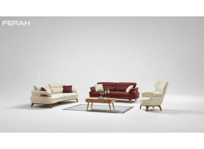 Grupo de sofá 3+3+1 asiento de lujo sofá sillón conjunto de sofás de tela