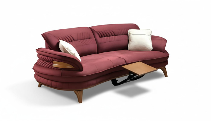 Sofá de tres plazas, sofás acolchados, muebles de salón, muebles clásicos.