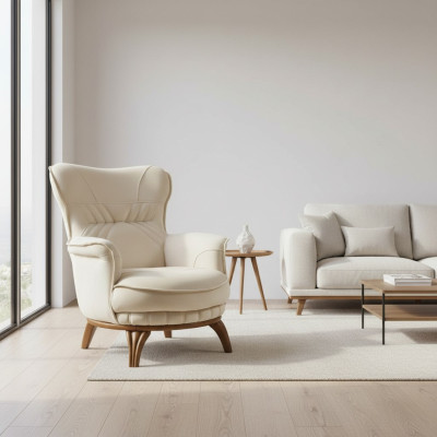 Silla de diseño de lujo en tela para sala de estar, estilo clásico de muebles de salón.