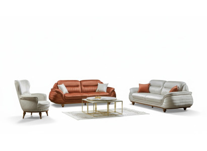 Conjunto de sofás sillones juego de sofás 3+3+1 asientos tela de lujo sala de estar