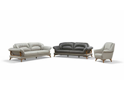 Conjunto de sofás de lujo Sofá Set 3+3+1 plazas Sofás Sillón Tela 3 piezas.