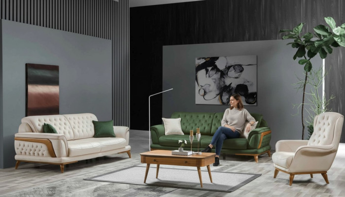 Conjunto de lujo para sala de estar Juego de sofá 331 Asientos Sofá Sillón Sofás 3 piezas