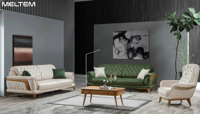 Conjunto de lujo para sala de estar Juego de sofá 331 Asientos Sofá Sillón Sofás 3 piezas