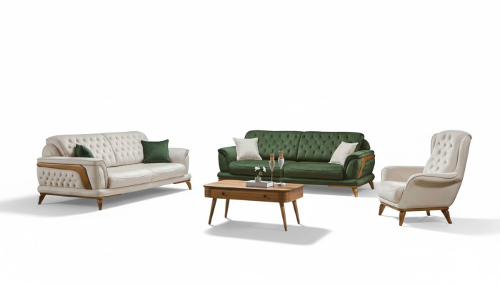 Conjunto de lujo para sala de estar Juego de sofá 331 Asientos Sofá Sillón Sofás 3 piezas