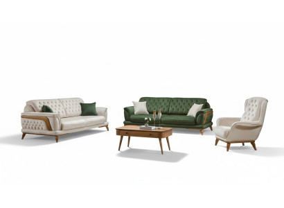 Conjunto de lujo para sala de estar Juego de sofá 331 Asientos Sofá Sillón Sofás 3 piezas