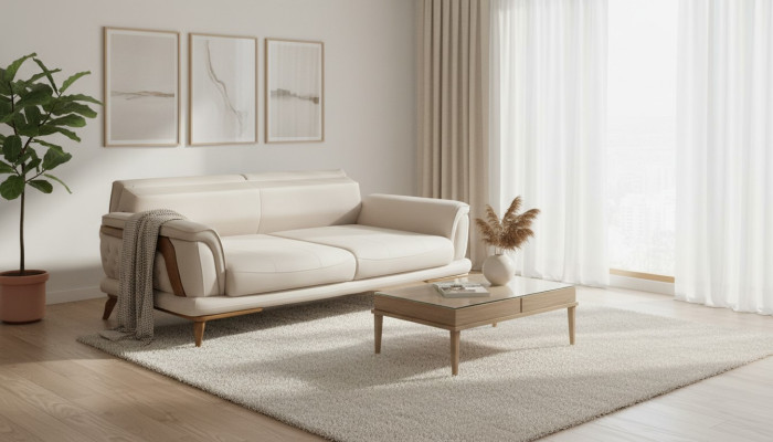 Sofá sofá Estilo clásico Sofá de tres plazas Muebles de sofá de tres plazas