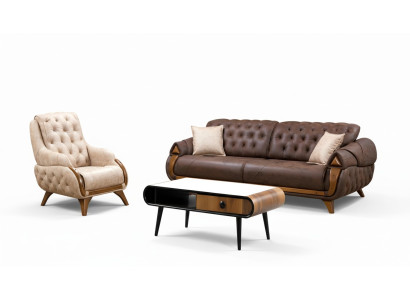 Sofá Sofás clásicos de lujo Muebles Sofás Tres plazas 3 plazas