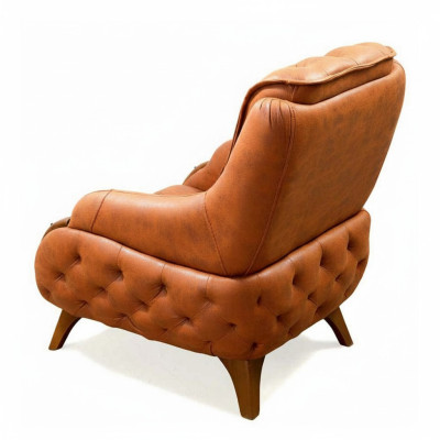 Sillón asiento Diseño moderno Sala de estar Tapizado Individual Relajante Estilo
