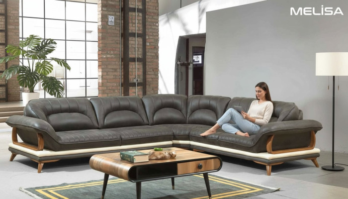 Salón Textil Sofás en Forma de L Nuevos Sofás de Esquina Sofá Esquinero Sofá