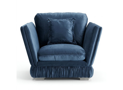 Sillón Sofá Tapizado Diseñador Textil Asiento Tapizado Asiento Sofás Individuales Terciopelo
