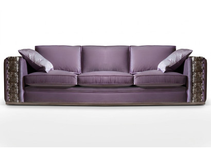 Sofá clásico Grande xxl Sofas Salón Textil de cuatro plazas Italiano