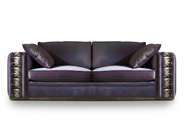 Sofá de 3 plazas Sofás de diseño Sofás tapizados de tela Relax Muebles clásicos Sofá