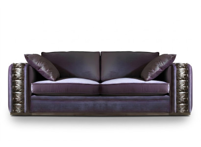 Sofá de 3 plazas Sofás de diseño Sofás tapizados de tela Relax Muebles clásicos Sofá