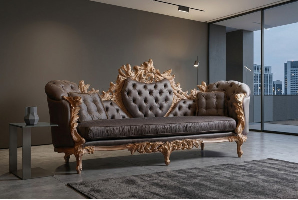 Sofás de sala de estar Couches Tapicería 4 asientos Nuevo diseño XXL Gran sofá sofá