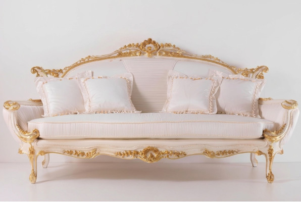 Sofá Chesterfield Acolchado Sofá Triple de 3 Plazas Sofás Muebles Italianos