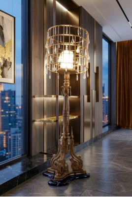 Lámpara de pie de lujo Lámpara de pie Lámpara Luces Mobiliario italiano Muebles Nuevos