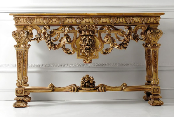 Mesa de consola Muebles de madera Consola Mobiliario Italiano Cómoda de madera maciza Nueva