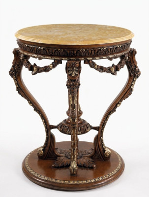 Muebles de mesa de comedor de estilo antiguo de madera maciza italiano Mesa de comedor de madera.