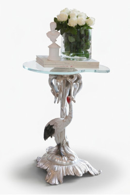 Mesa de centro de lujo de madera Muebles Mesas clásicas Mesa barroca rococó Mesa auxiliar