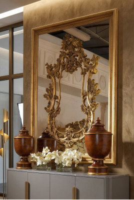 Espejo de lujo barroco rococó espejo de pared muebles italianos espejo.