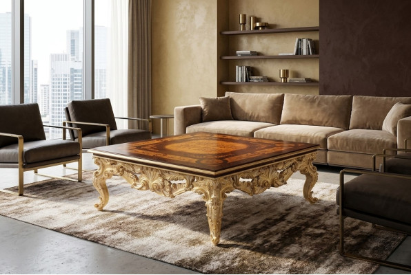 Mesa Sala de estar Mesas de centro Mesas auxiliares de madera Mesa auxiliar de madera Italia Nuevo